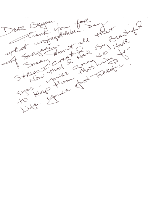 Written Testimonials: letters from Dr. Forley's - patient 13