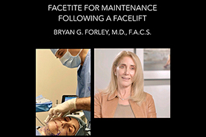 Watch video: FACETITE INSTEAD OF A SECONDARY FACELIFT in NYC | Dr. Forley