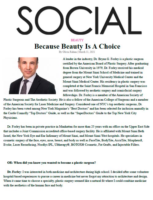 MAGAZINES & PUBLICATIONS: Social -Because Beauty Is A Choice