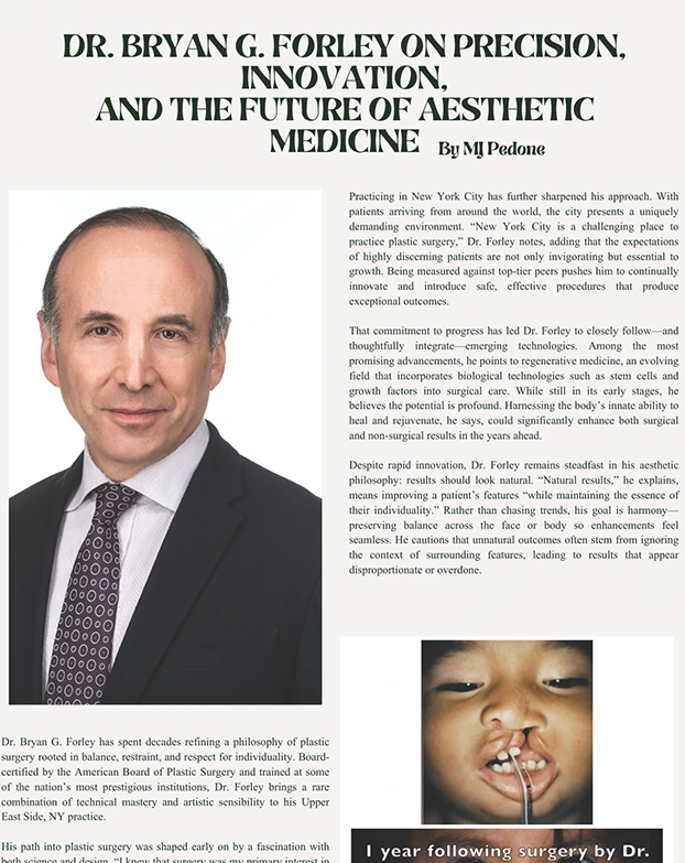 DR. BRYAN G. FORLEY ON PRECISION, INNOVATION, AND THE FUTURE OF AESTHETIC MEDICINE